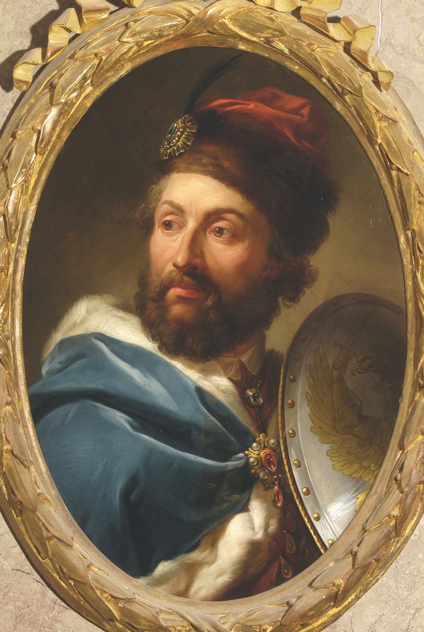 Portret Kazimierza IV Jagiellończyka (1427-1492), króla Polski - Marcello Bacciarellego (1731-1818). Olej na miedzi autorstwa Marcello Bacciarelli