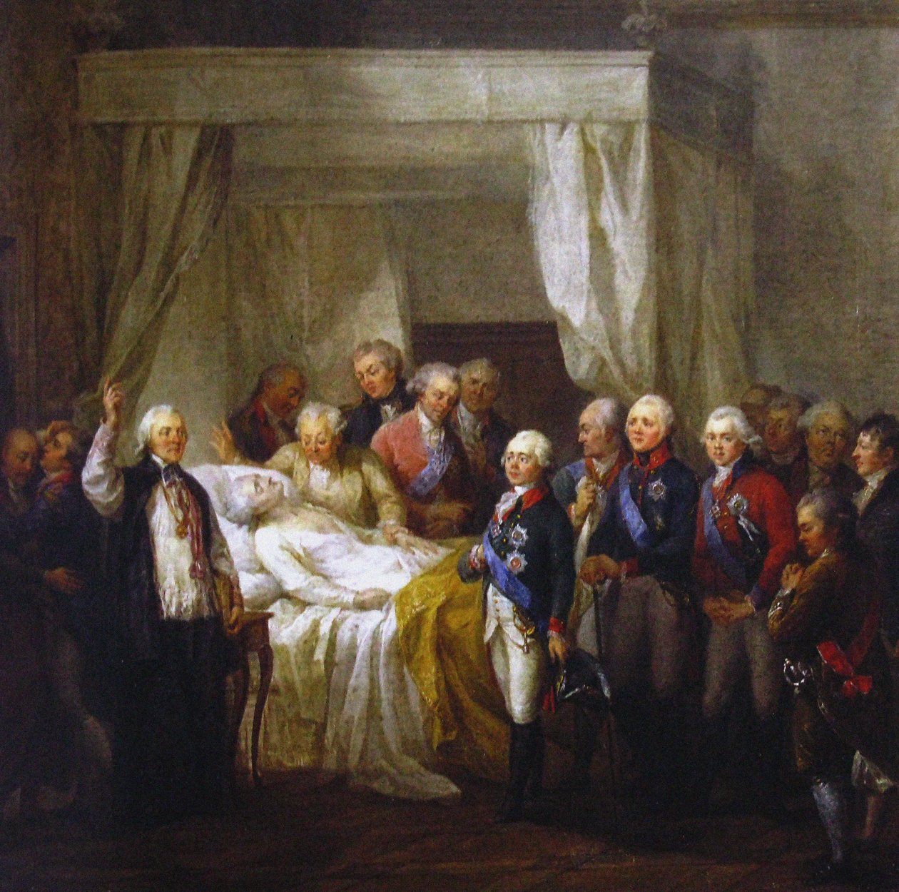 Śmierć Stanisława II Augusta Poniatowskiego, po 1798 autorstwa Marcello Bacciarelli