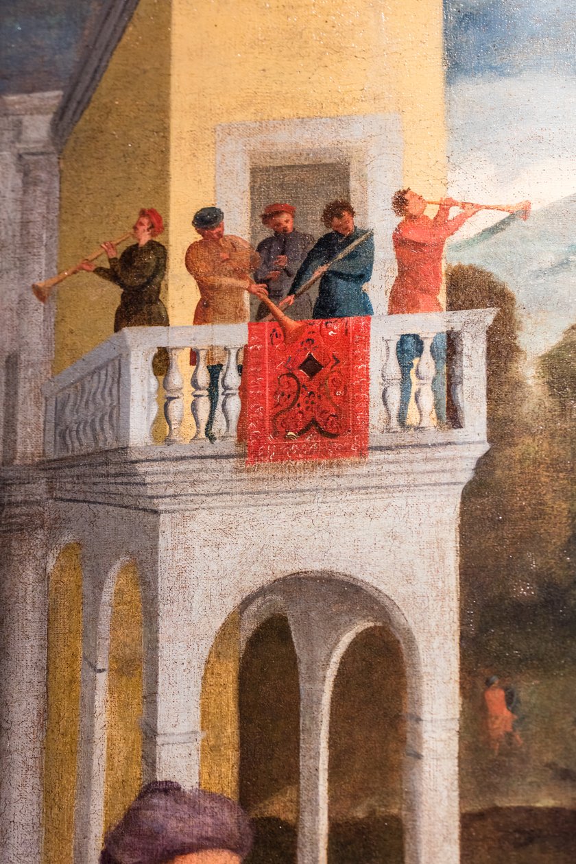Powrót syna marnotrawnego, szczegół autorstwa Marcello Fogolino