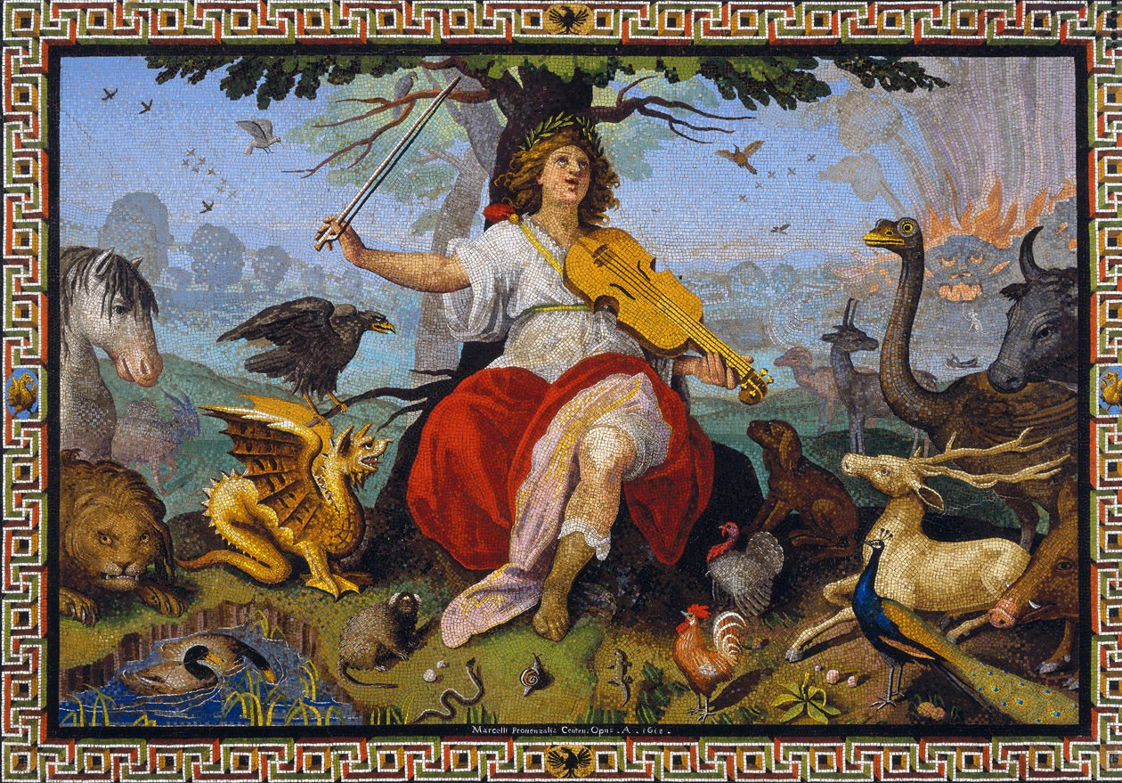 Mozaika „Orfeusz” Marcello Provenzale (1577-1639) 1618 autorstwa Marcello Provenzale