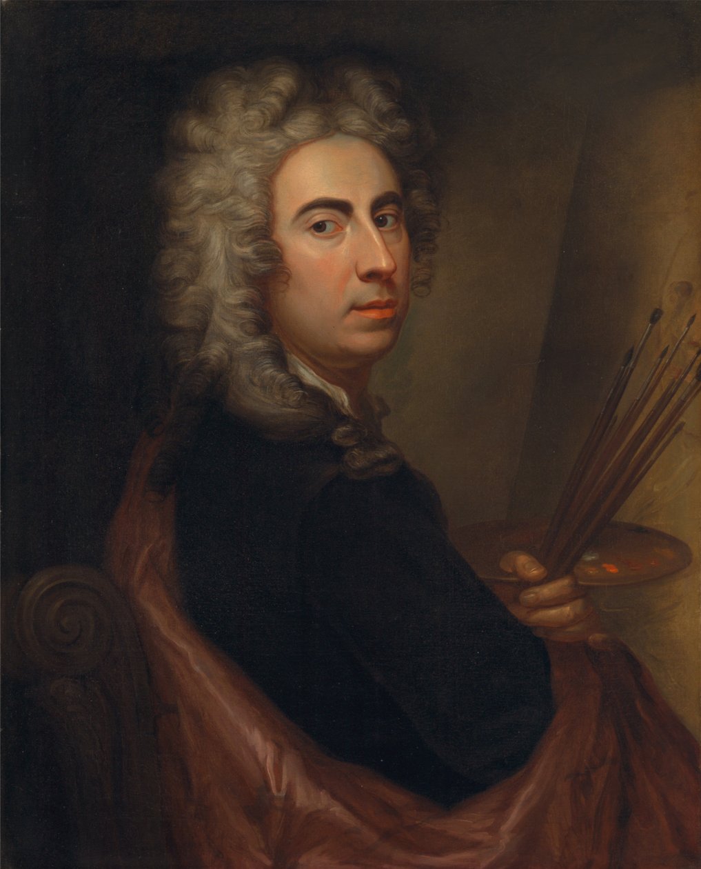 Autoportret (ok. 1700) autorstwa Marcellus the Elder Laroon