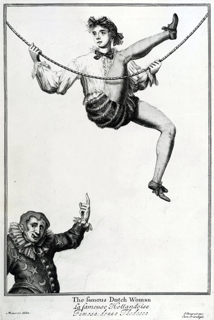 Bartholomew Fair, Londyn: Słynna Holenderka autorstwa Marcellus the Elder Laroon
