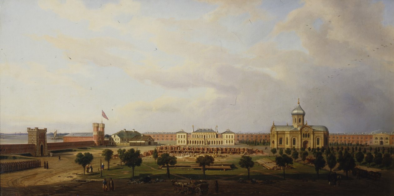 Widok wnętrza twierdzy Iwangorod, 1846 autorstwa Marcin Zaleski