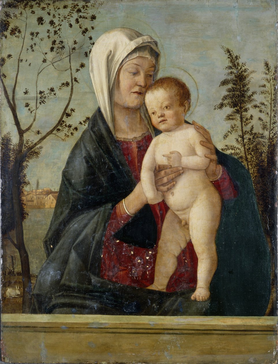 Madonna z Dzieciątkiem, ok. 1510 (tempera na drewnie topoli) autorstwa Marco Basaiti