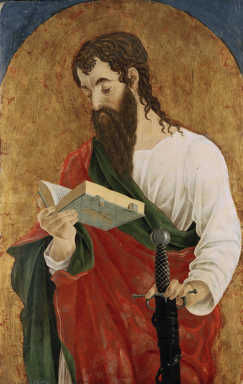 Św. Paweł, 1468 (tempera i złocenie na desce) autorstwa Marco Zoppo