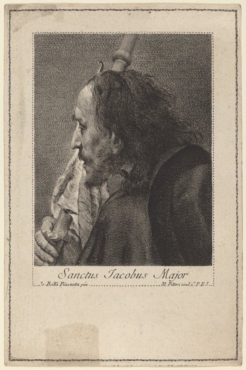 Św. Jakub Większy autorstwa Marco Alvise Pitteri after Giovanni Battista Piazzetta