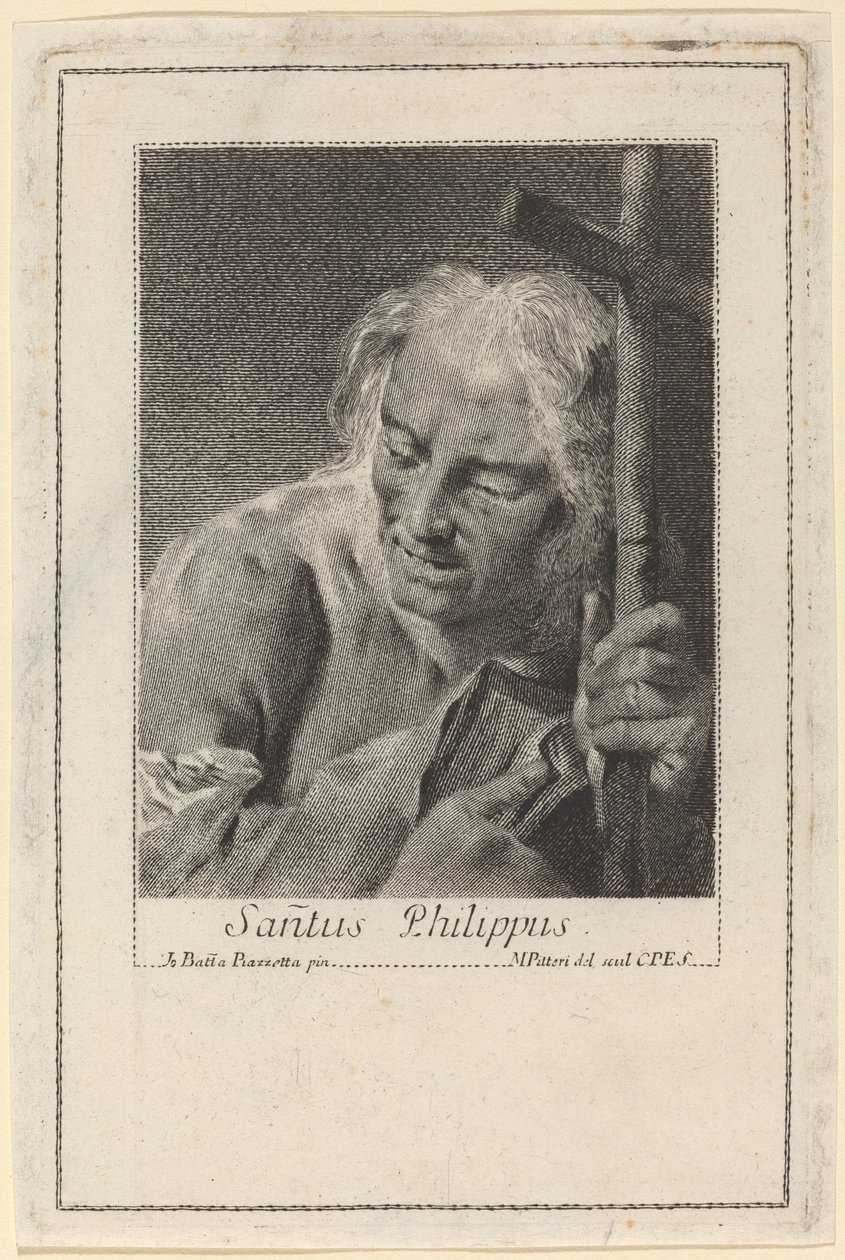 Św. Filip autorstwa Marco Alvise Pitteri after Giovanni Battista Piazzetta