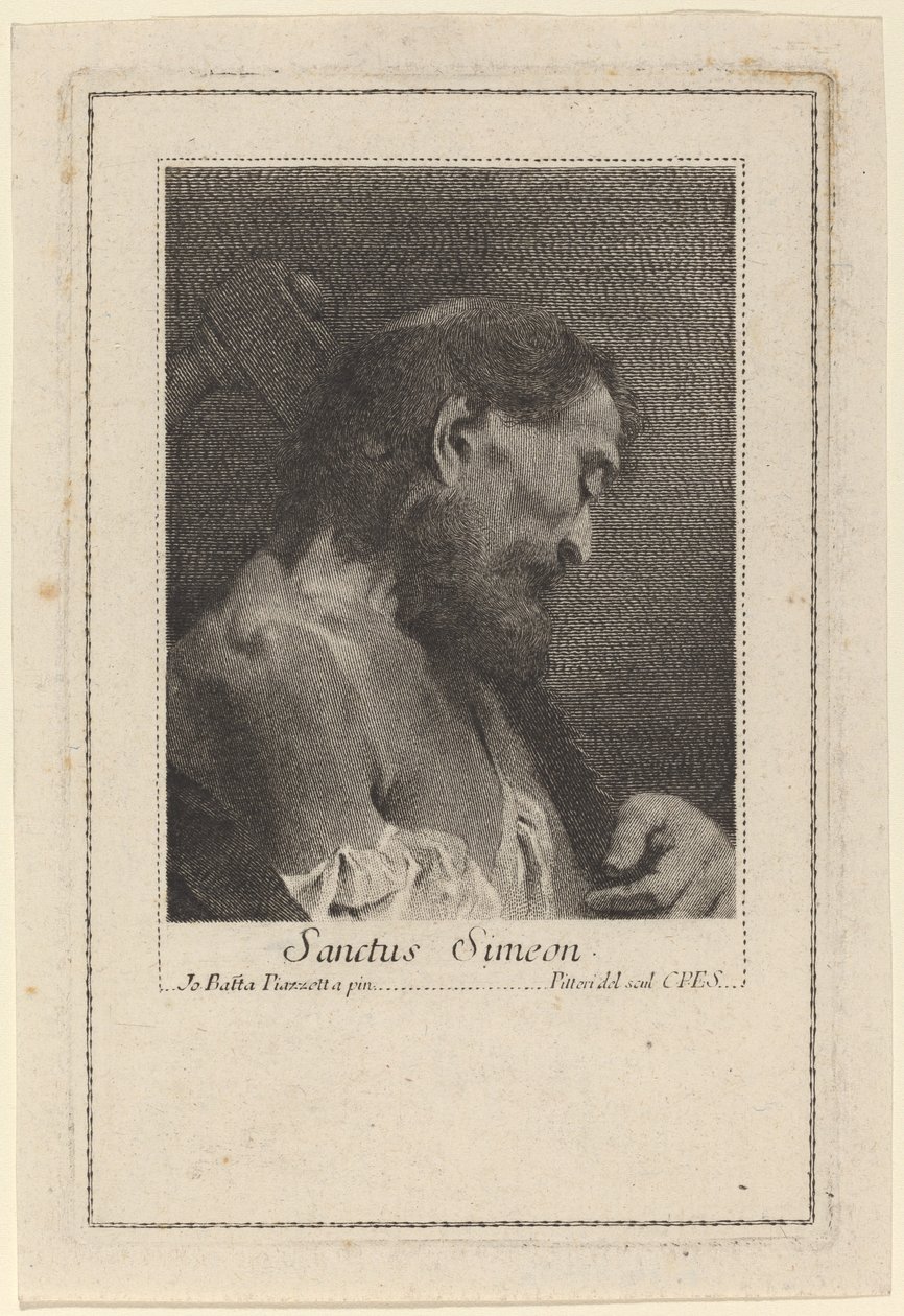Święty Symeon autorstwa Marco Alvise Pitteri after Giovanni Battista Piazzetta