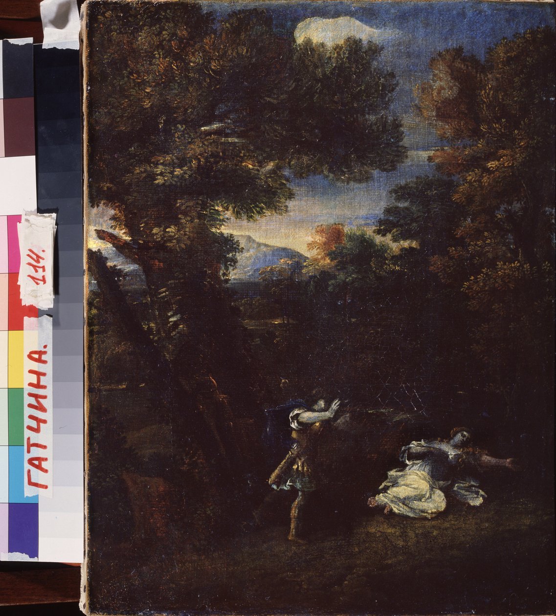 Cephalus et Procris (Cephalus i Procris). Peinture de Marcantonio Franceschini (1648-1729), huile sur toile. Sztuka włoska (Bolonia) autorstwa Marcantonio Franceschini