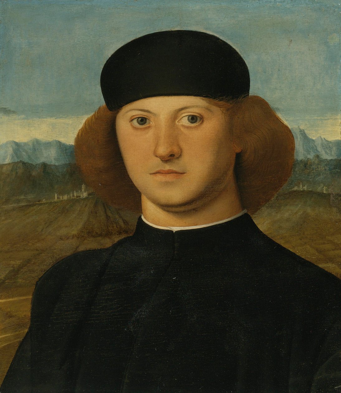 PORTRET MŁODEGO MĘŻCZYZNY, UWAŻANEGO ZA ALVISE DE FRANCESCHI autorstwa Marco Basaiti