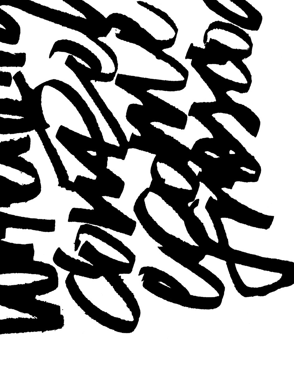 Asemic Writing, 2017 (tusz na papierze) autorstwa Marco Campedelli