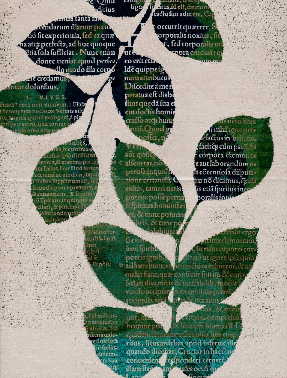 Liście, 2024 (monotypia) autorstwa Marco Campedelli
