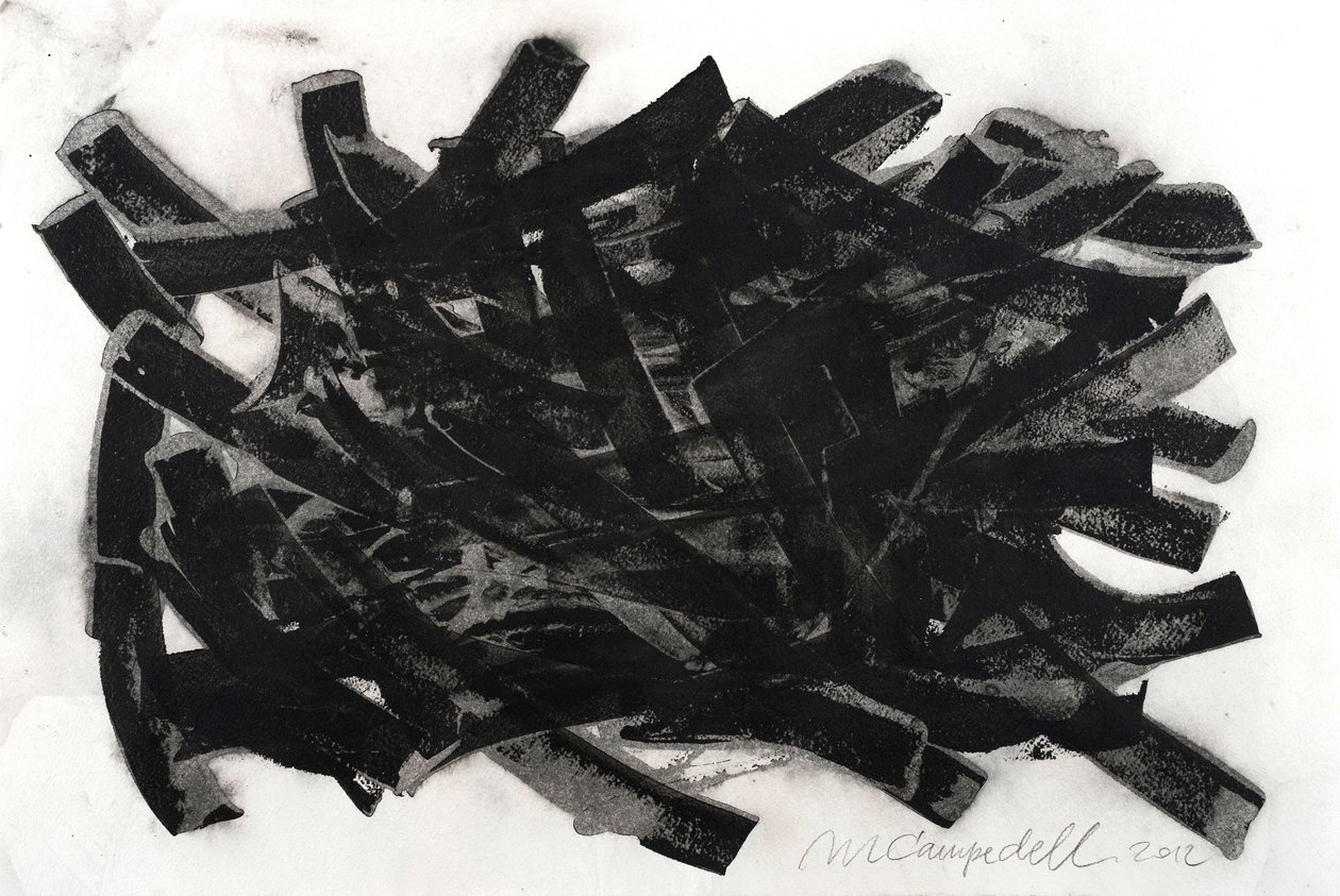 Saltus, 2012 (tusz na papierze) autorstwa Marco Campedelli