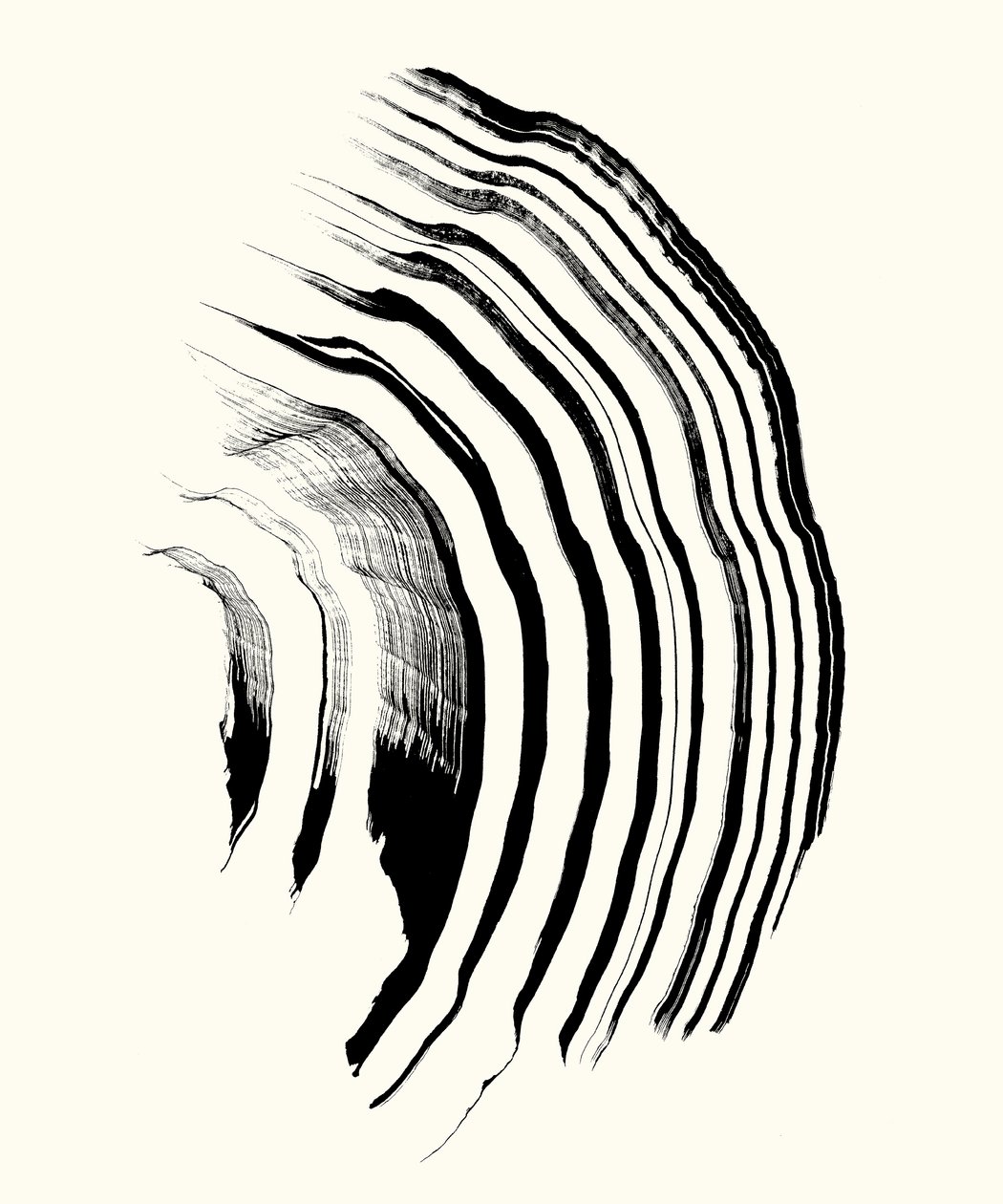 Vibration_01, 2023 (tusz na papierze) autorstwa Marco Campedelli