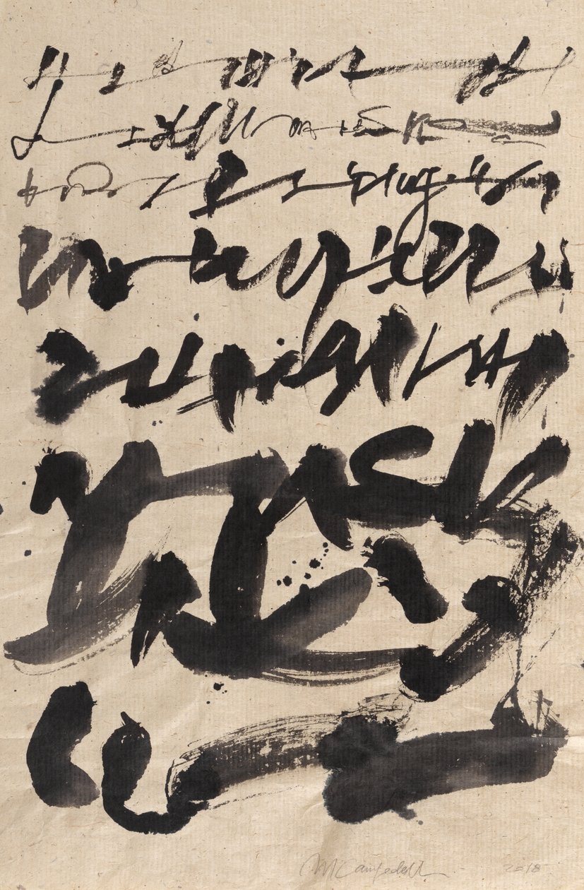 Wabi Sabi, 2018 (tusz na papierze) autorstwa Marco Campedelli