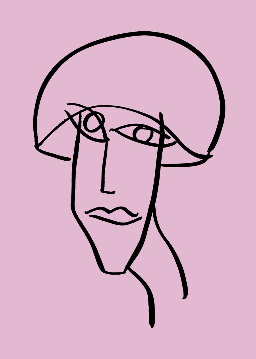 Kobieta, 2019 (tusz na papierze) autorstwa Marco Campedelli