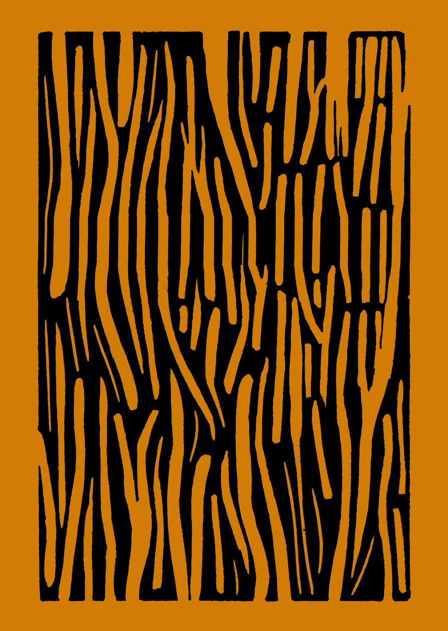 Drewno, 2023 (linoleum na papierze) autorstwa Marco Campedelli