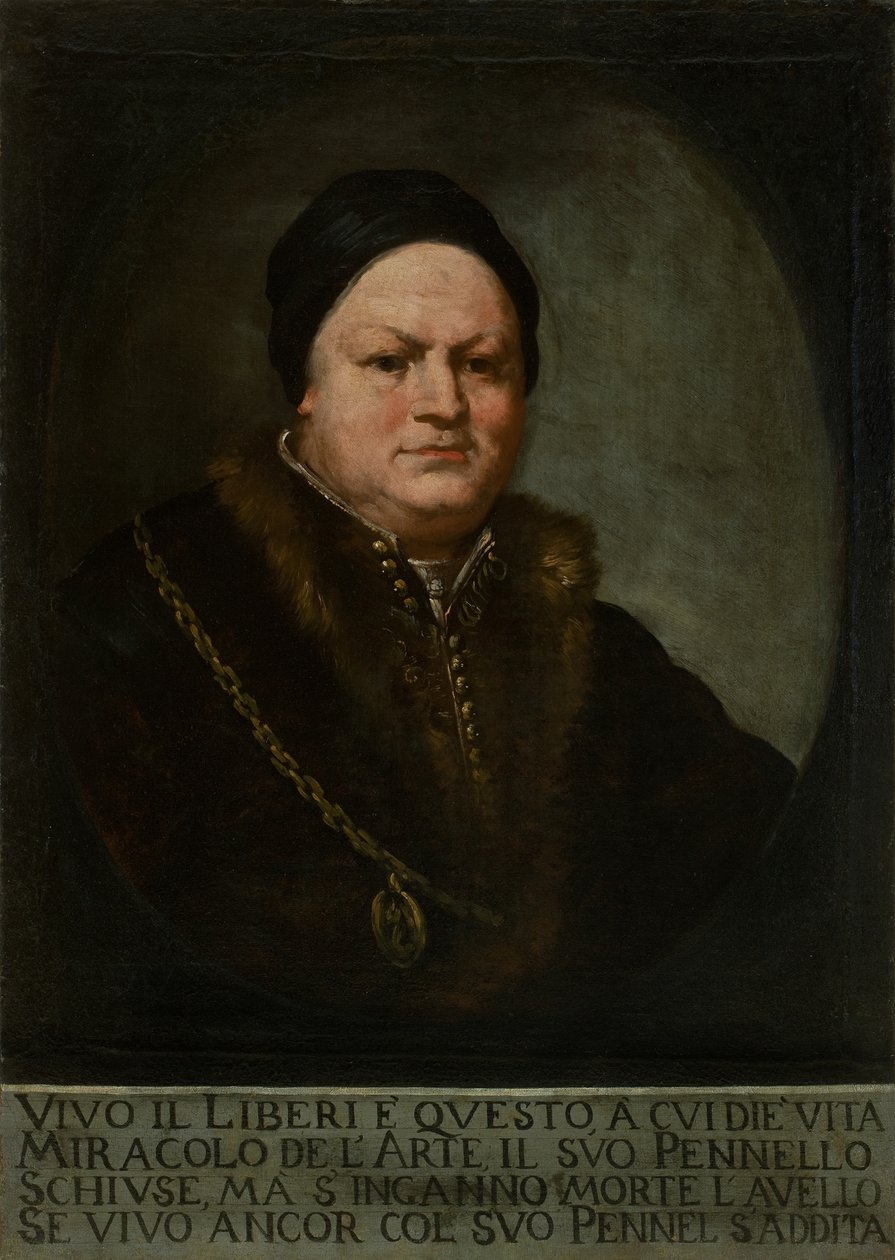 Portret malarza Pietro Liberi 1605-1687 autorstwa Marco Liberi