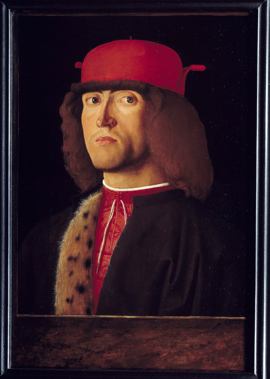 Portret mężczyzny malowany przez Marco Marziale (1440-1507) autorstwa Marco Marziale