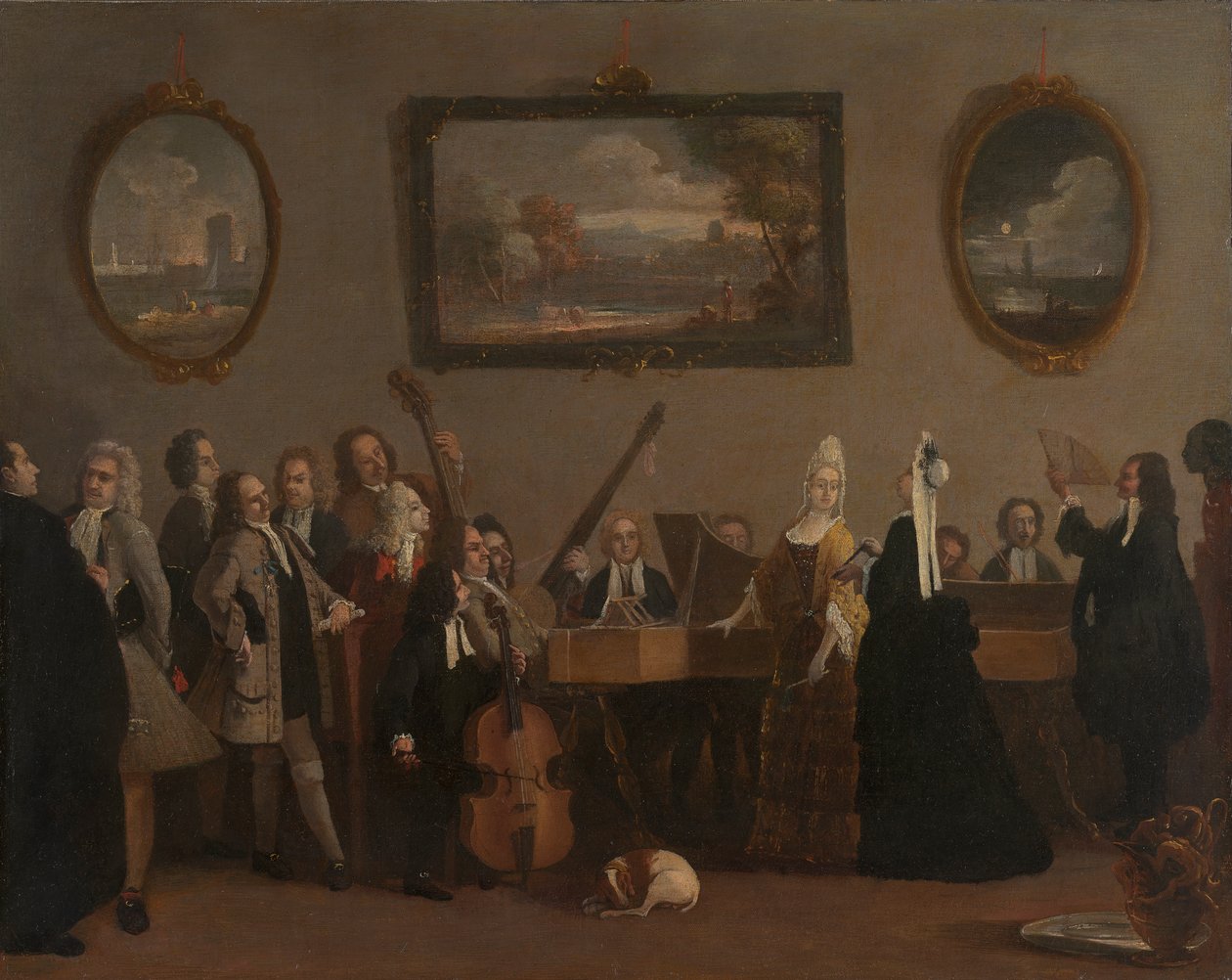 Ensaio de uma ópera polonesa autorstwa Marco Ricci