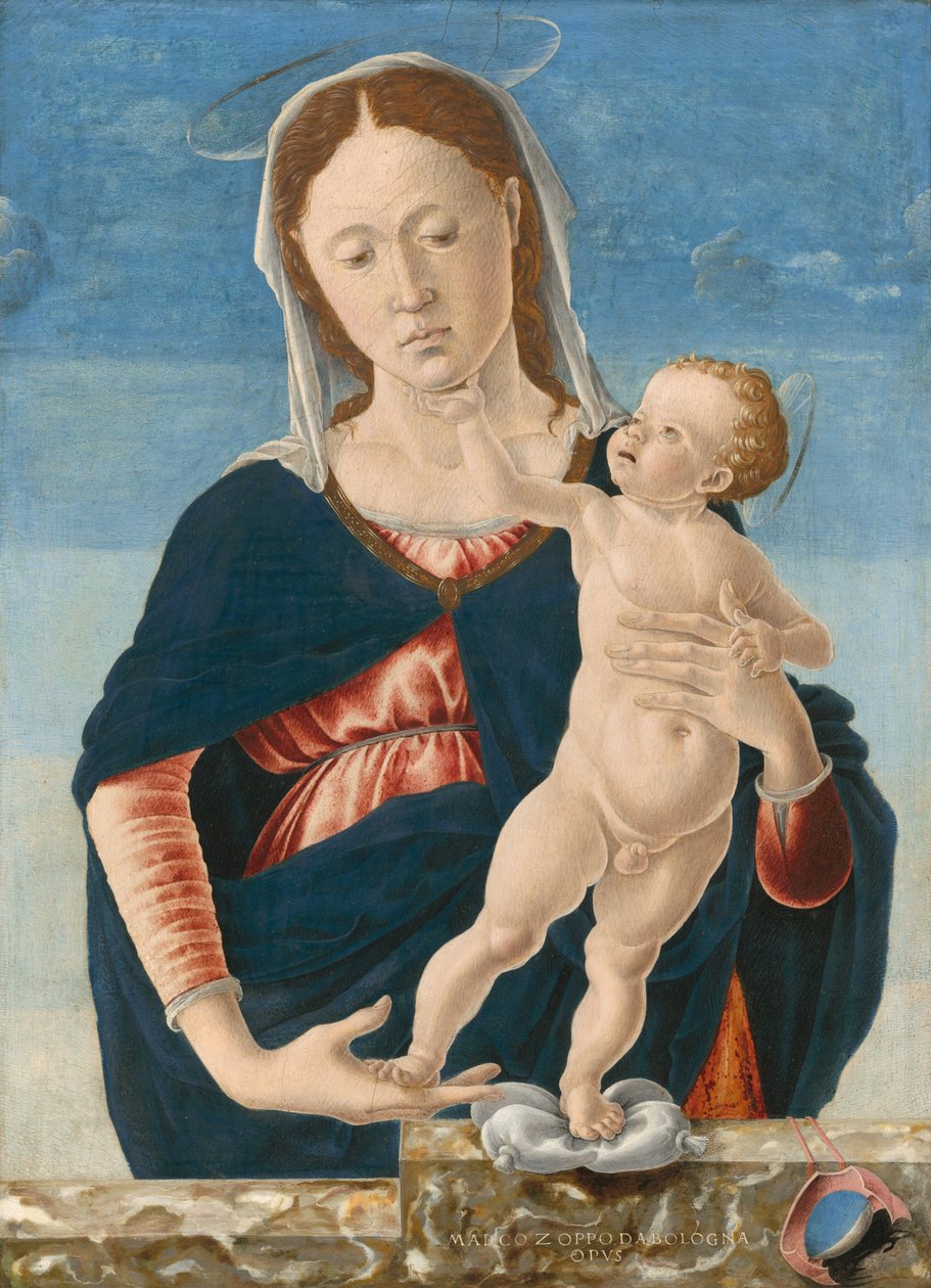 Madonna z Dzieciątkiem autorstwa Marco Zoppo or Imitator