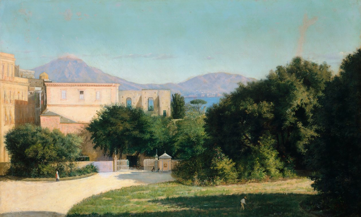 Porta Grande w lasach Capodimonte, autorstwa Marco De Gregorio (1829-1876) autorstwa Marco di Gregorio