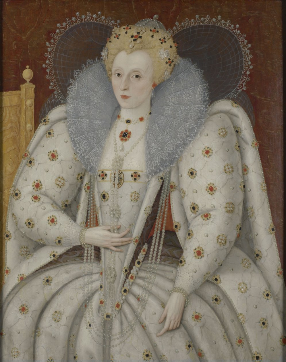 Portret królowej Elżbiety I (1558-1603) autorstwa Marcus Garret Gheeraerts the Younger