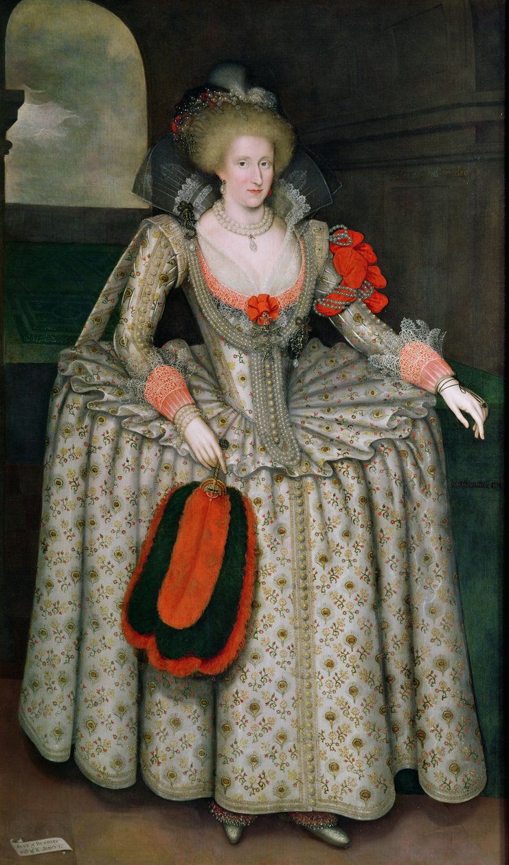 Anna z Danii, ok. 1605-10 autorstwa Marcus Gheeraerts