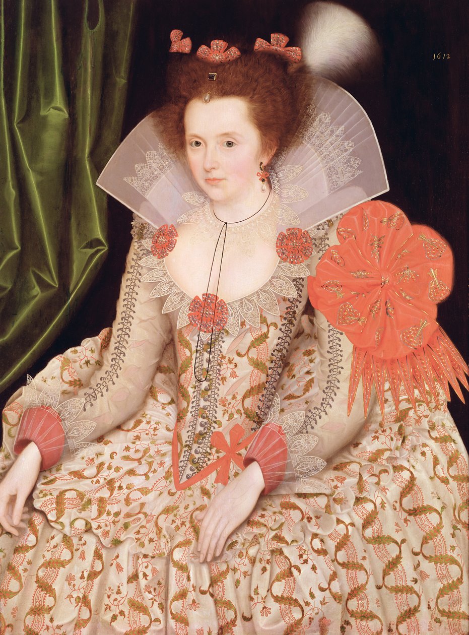 Księżniczka Elżbieta, córka Jakuba I, 1612 (panel) autorstwa Marcus Gheeraerts