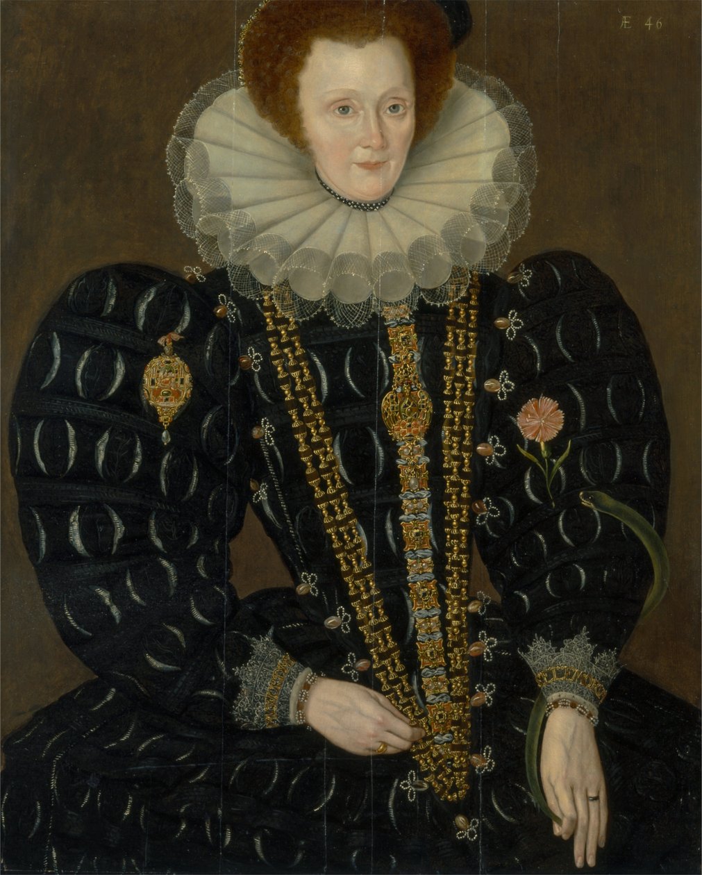 Kobieta o imieniu Lady Elizabeth Knightley autorstwa Marcus Garret Gheeraerts the Younger