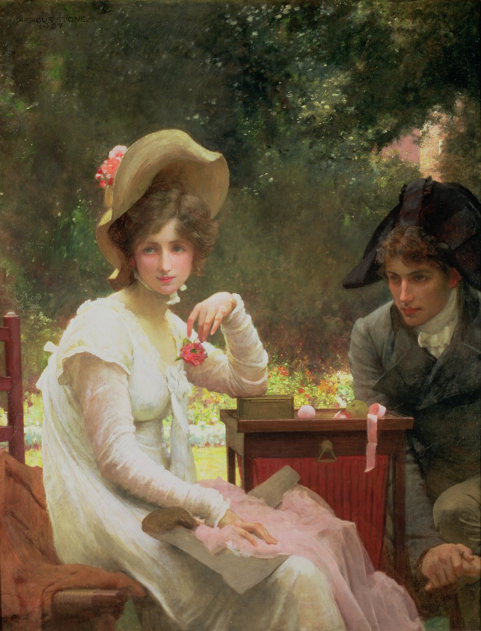 W miłości, 1907 autorstwa Marcus Stone