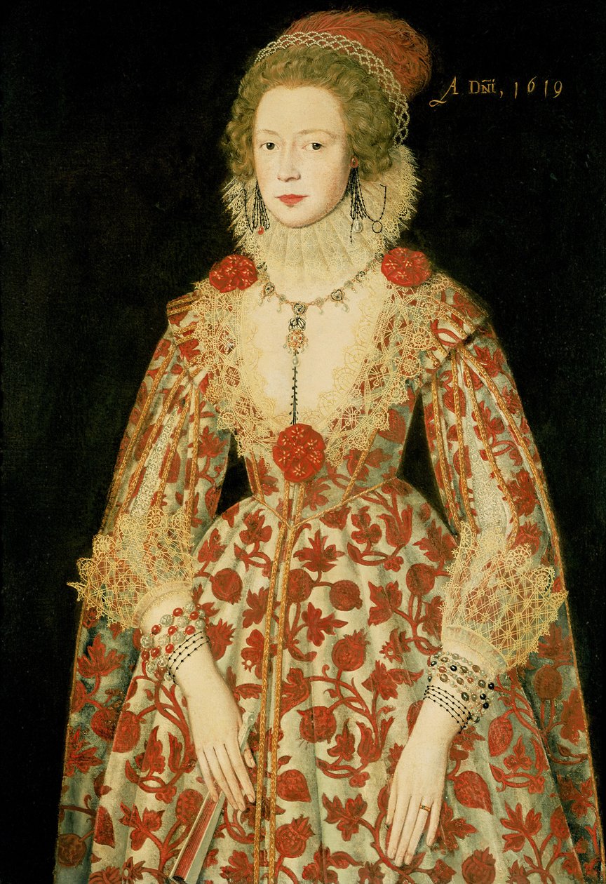 Portret damy, 1619 autorstwa Marcus Garret Gheeraerts the Younger