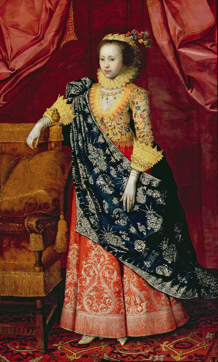 Portret damy, tutaj zwana Arabella Stuart (olej na płótnie) autorstwa Marcus (attr. to) Gheeraerts