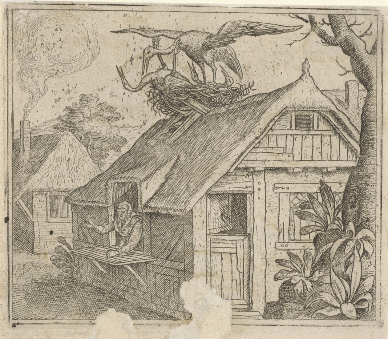 Bajka o bocianach i ich religii autorstwa Marcus Gheeraerts (I) (attributed to)