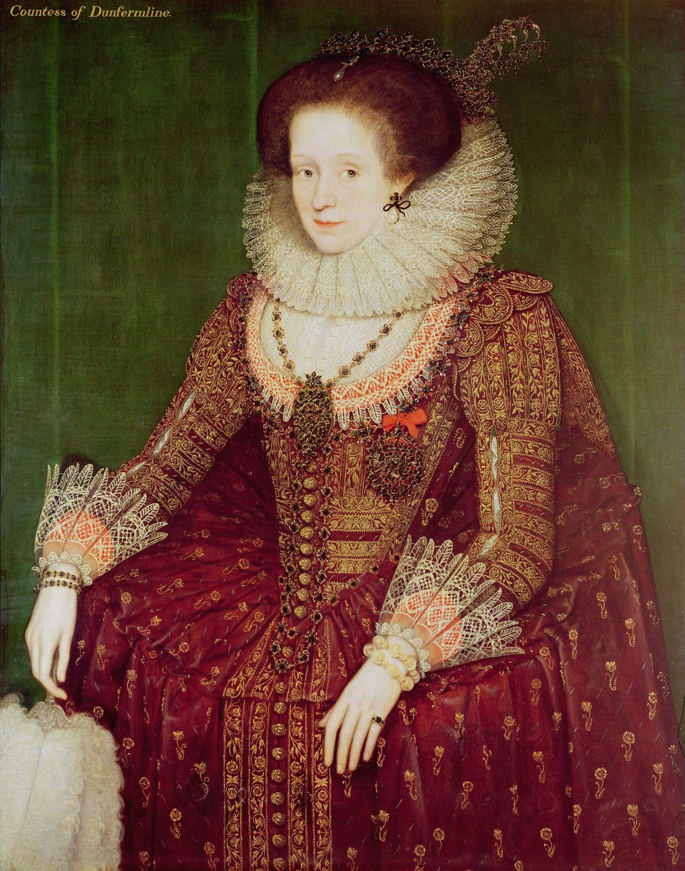 Margaret Hay, hrabina Dunfermline autorstwa Marcus Gheeraerts