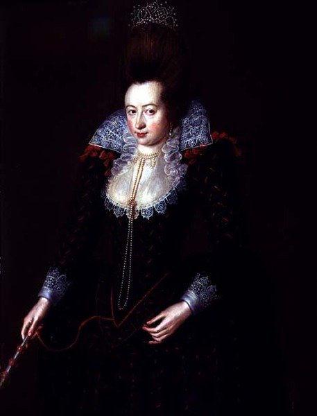 Portret Lady Mountjoy, lat 29 autorstwa Marcus Gheeraerts