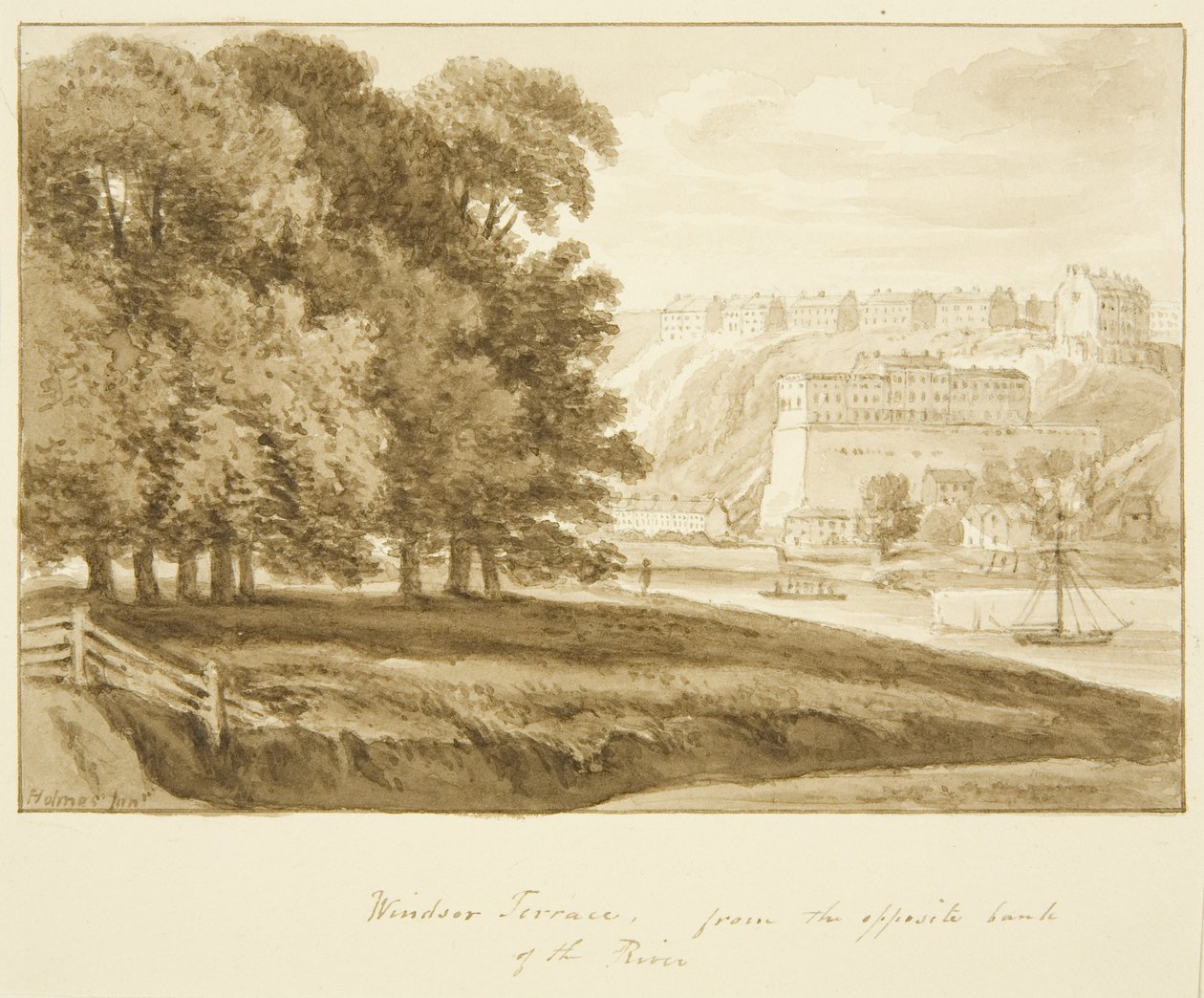 Windsor Terrace, Clifton, od południa Avon autorstwa Marcus H. Homes