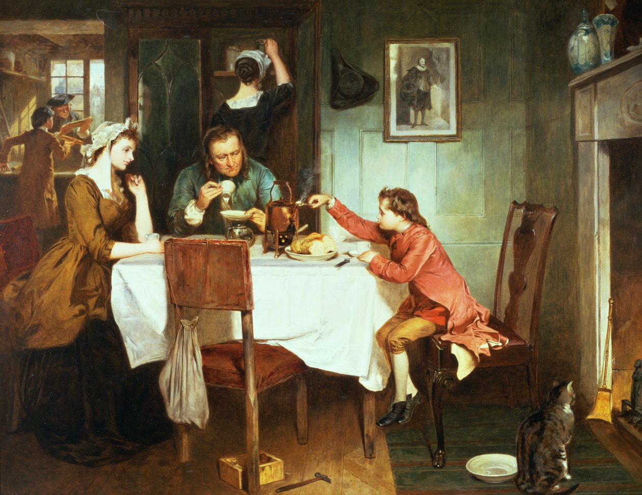 Młody James Watt bawi się Steam autorstwa Marcus Stone