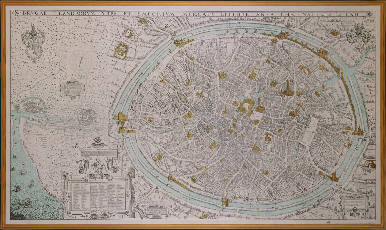 Miasto Brugia autorstwa Marcus the Elder Gheeraerts