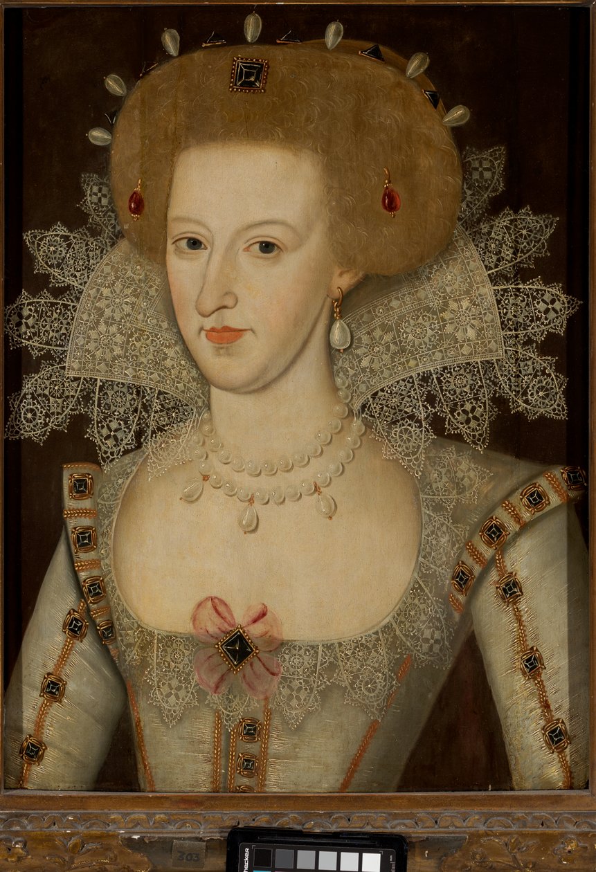 Anna Duńska, królowa Jakuba I i VI (1574-1619) autorstwa Marcus the Younger (circle of) Gheeraerts