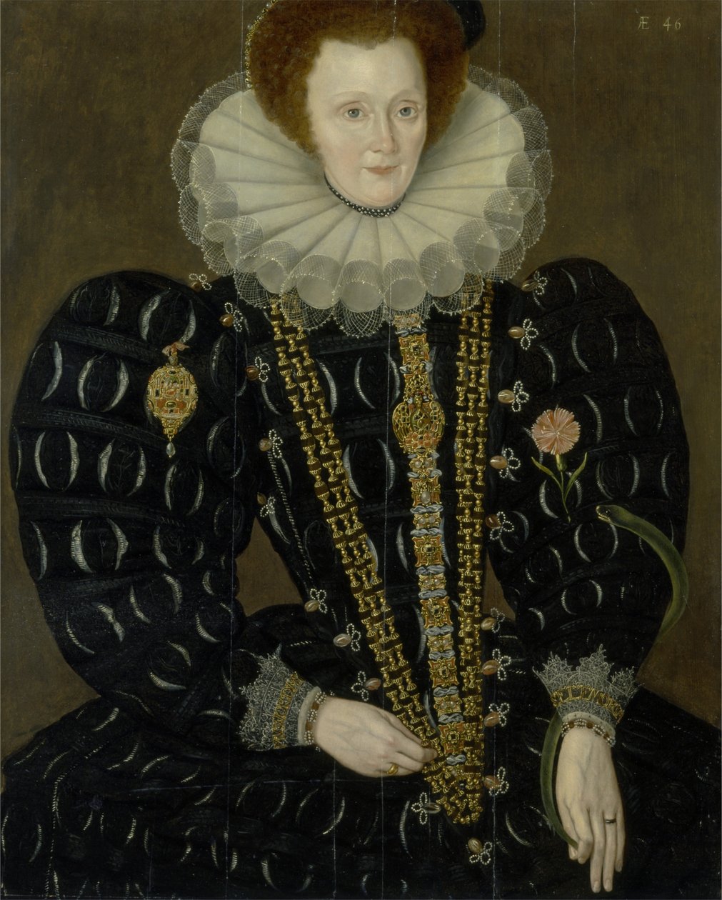 Portret lady Elżbiety Knightley autorstwa Marcus the Younger Gheeraerts