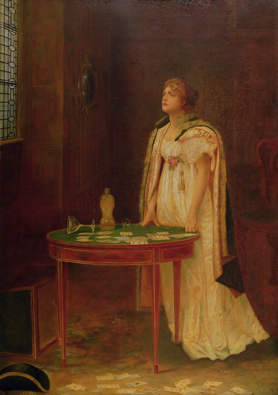Żona hazardzisty, 1897 autorstwa Margaret Murray Cookesley