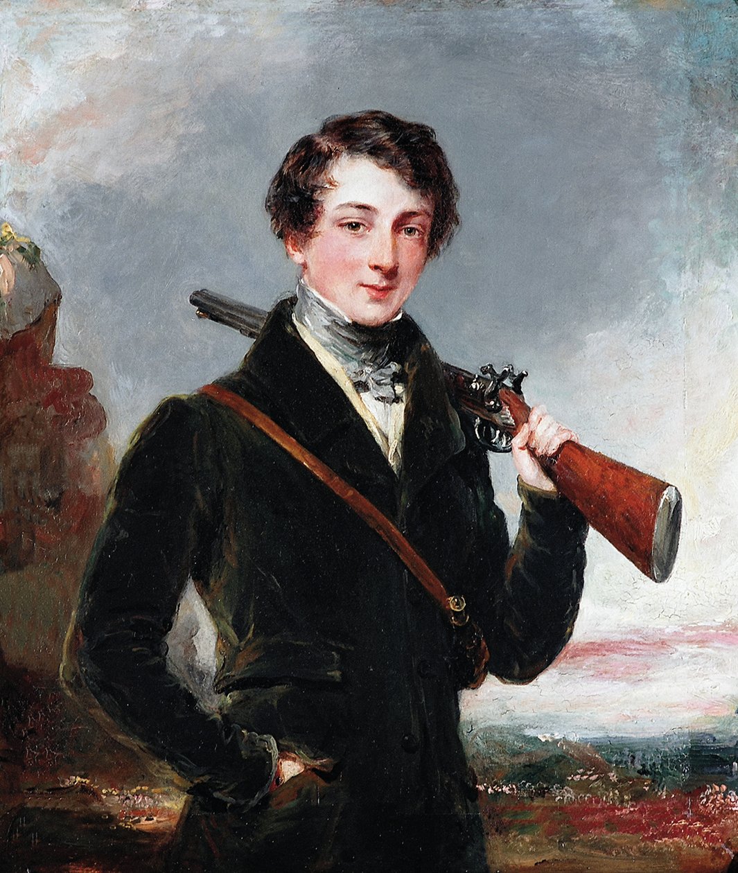 Lord John Manners, późniejszy 7. książę Rutland, c.1835 autorstwa Margaret Sarah Carpenter