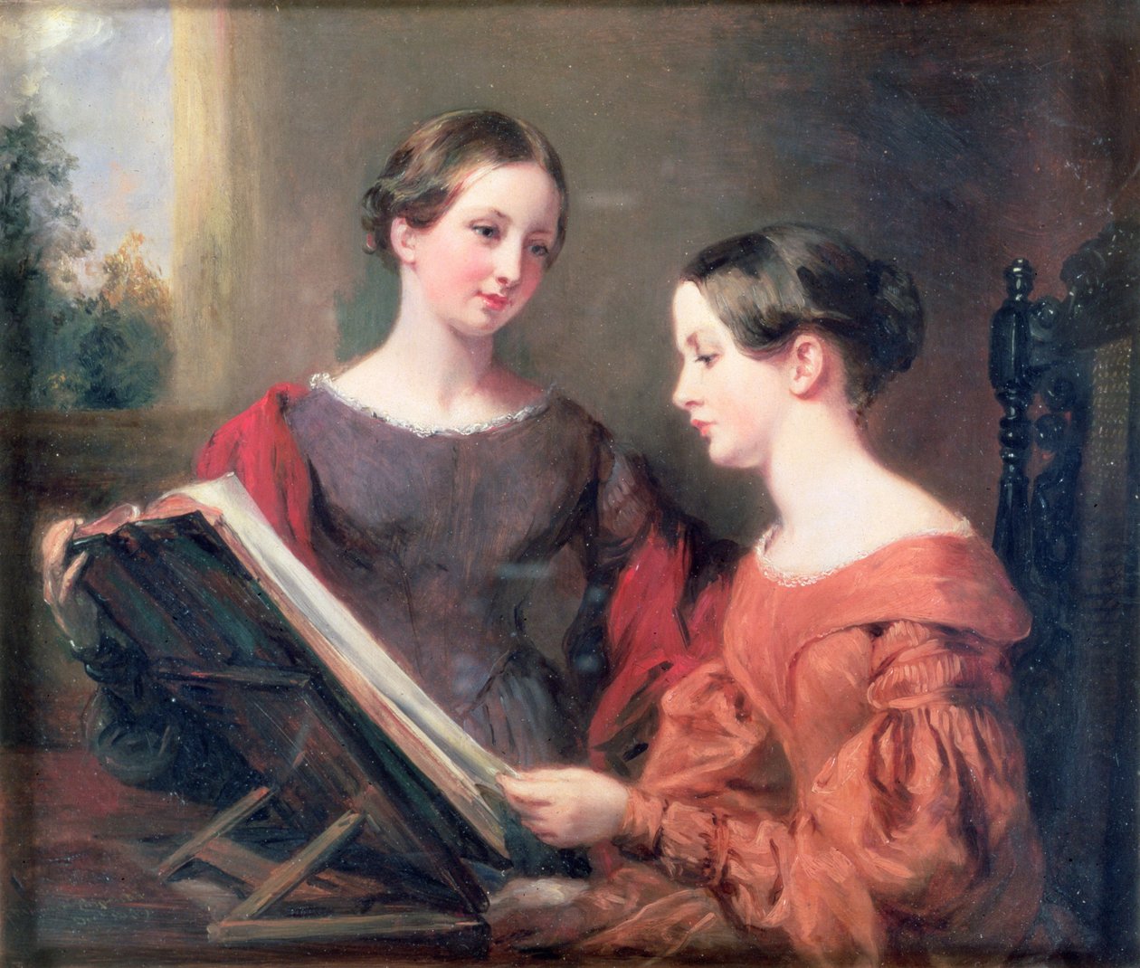 Siostry, 1839 autorstwa Margaret Sarah Carpenter