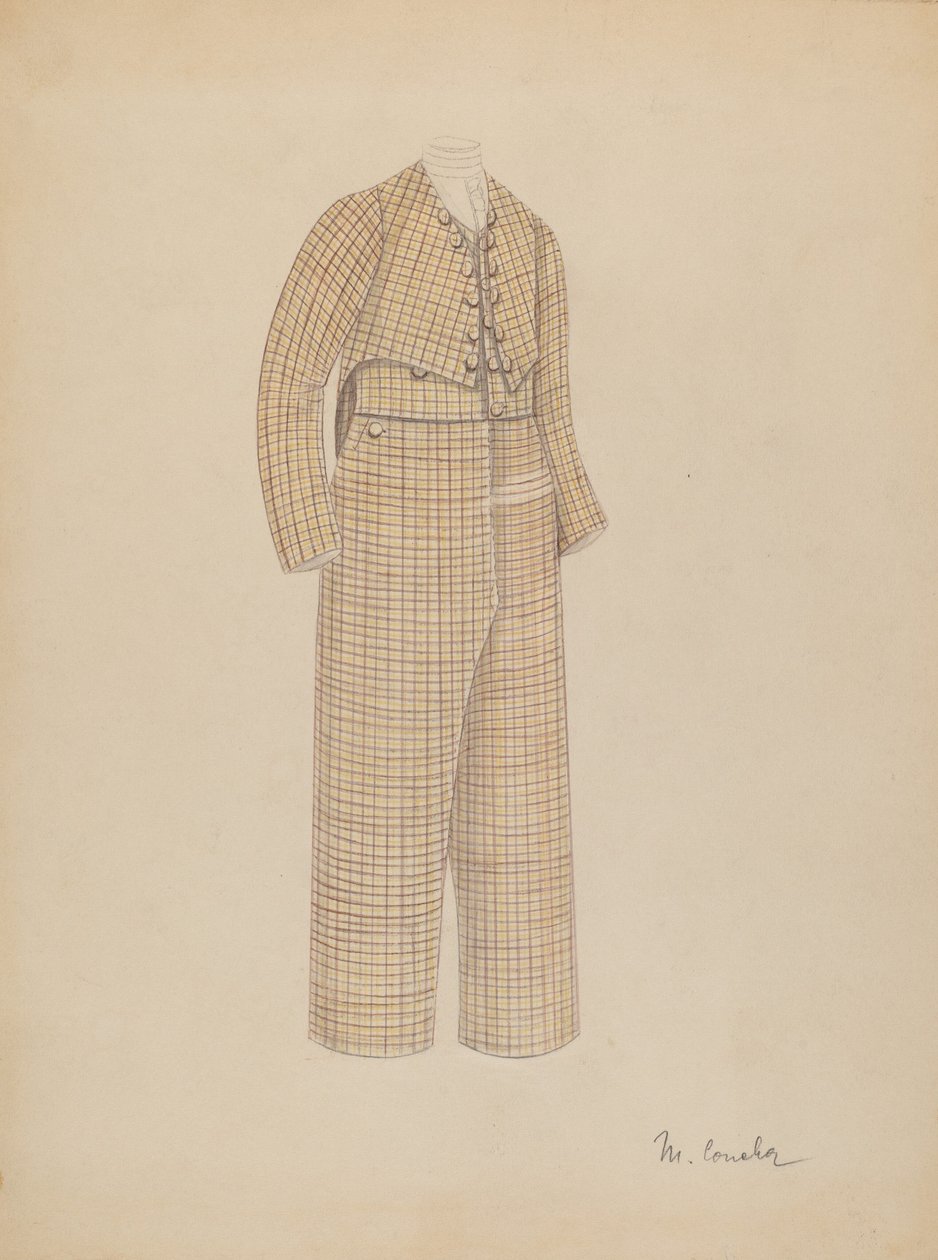 Garnitur chłopięcy, 19351942. autorstwa Margaret Concha