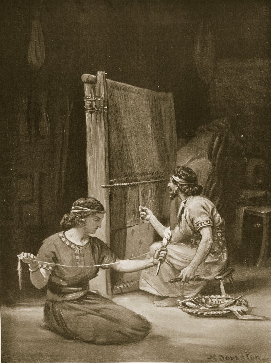 Krosno babilońskie, ilustracja z "Historii narodów" Hutchinsona (litografia) autorstwa Margaret Dovaston