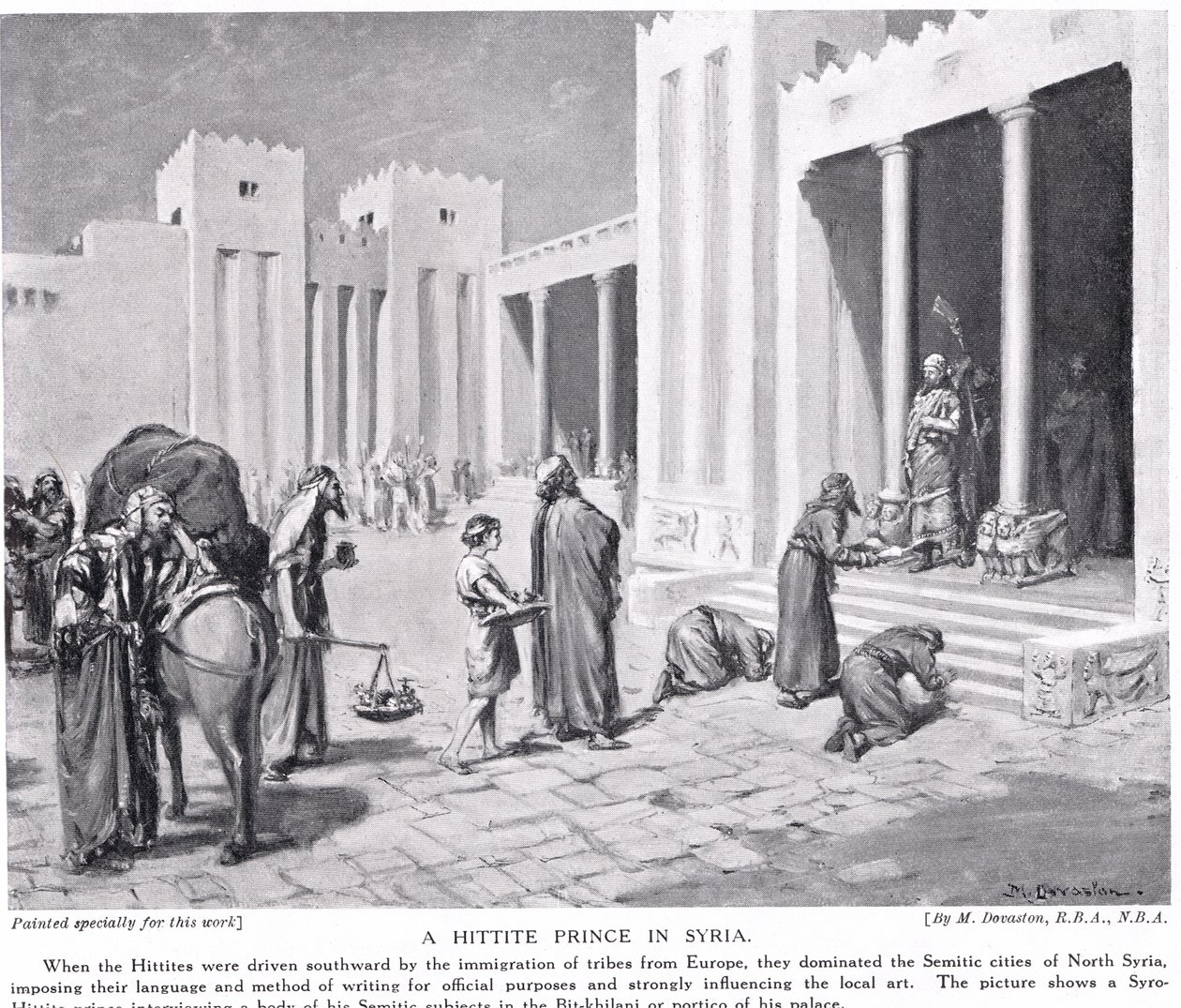 Książę hetycki w Syrii, ilustracja z "Hutchinson