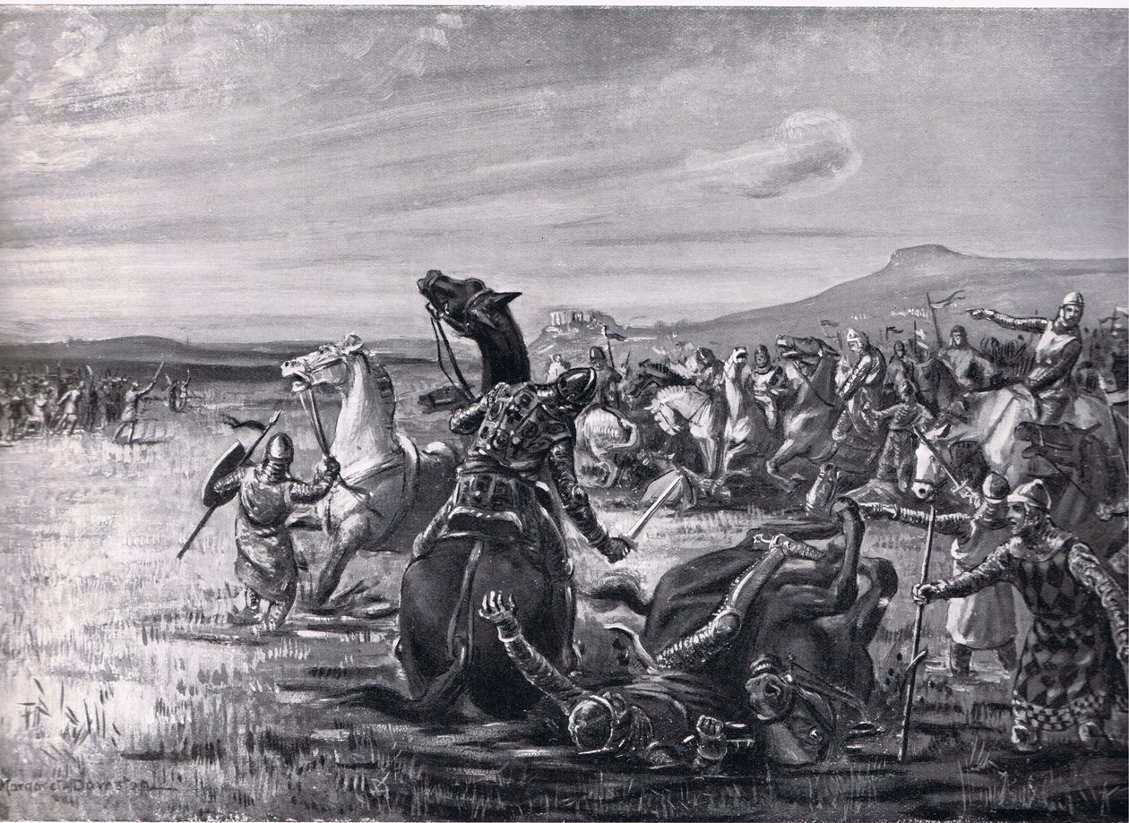 Bitwa pod Orchomenos, ilustracja z "Historii narodów" Hutchinsona autorstwa Margaret Dovaston