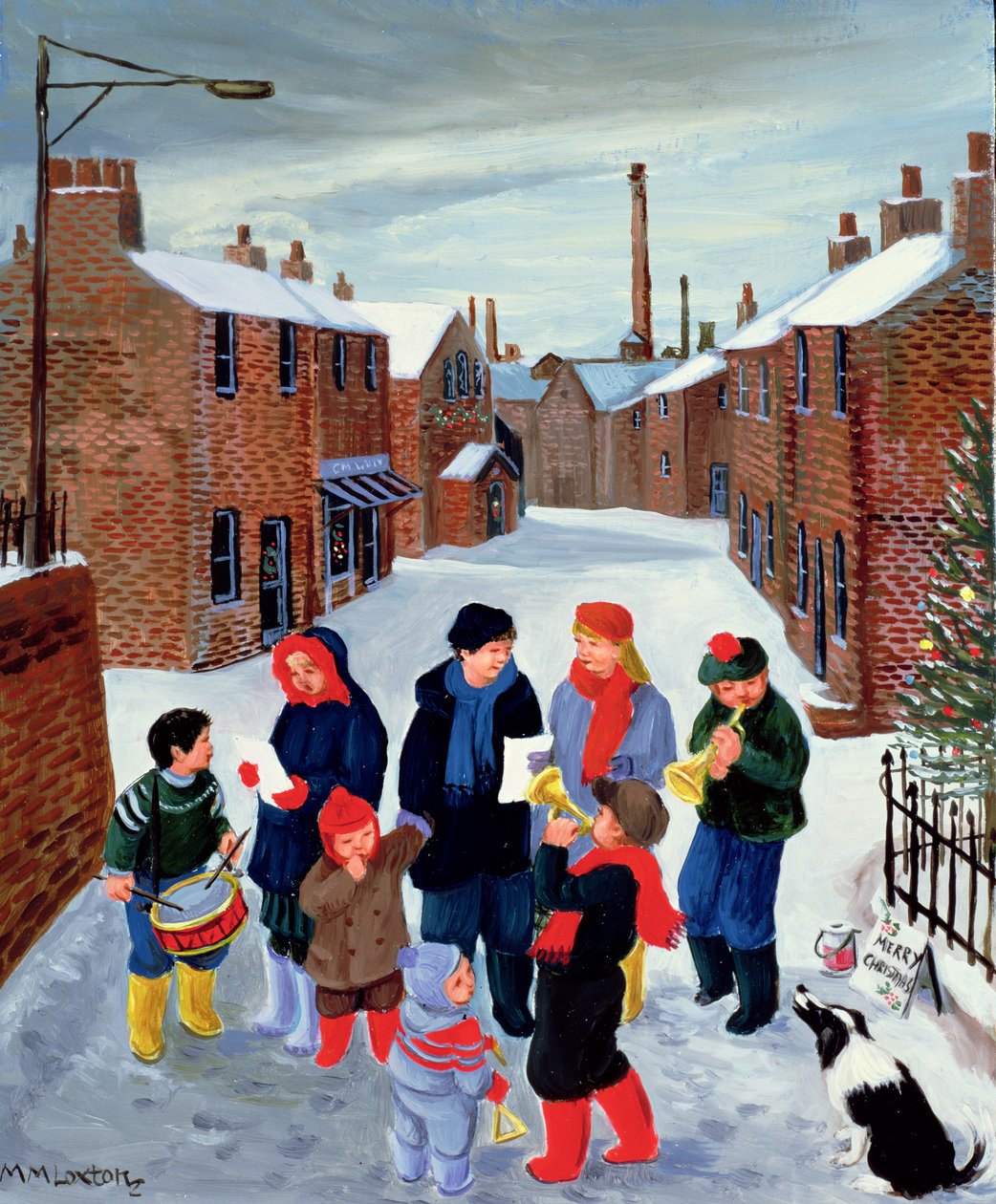 Kolędnicy autorstwa Margaret Loxton