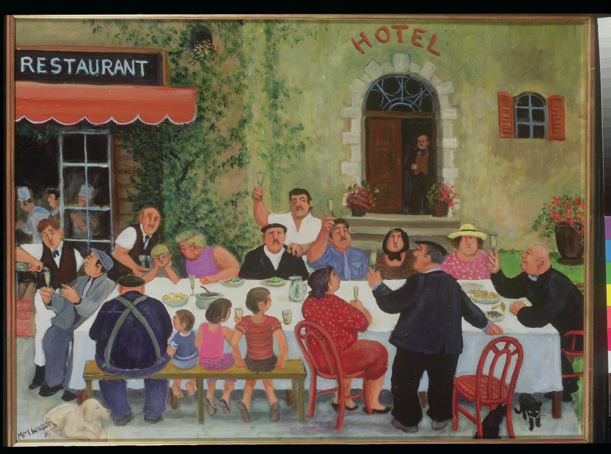 Uroczystość (olej na płótnie) autorstwa Margaret Loxton